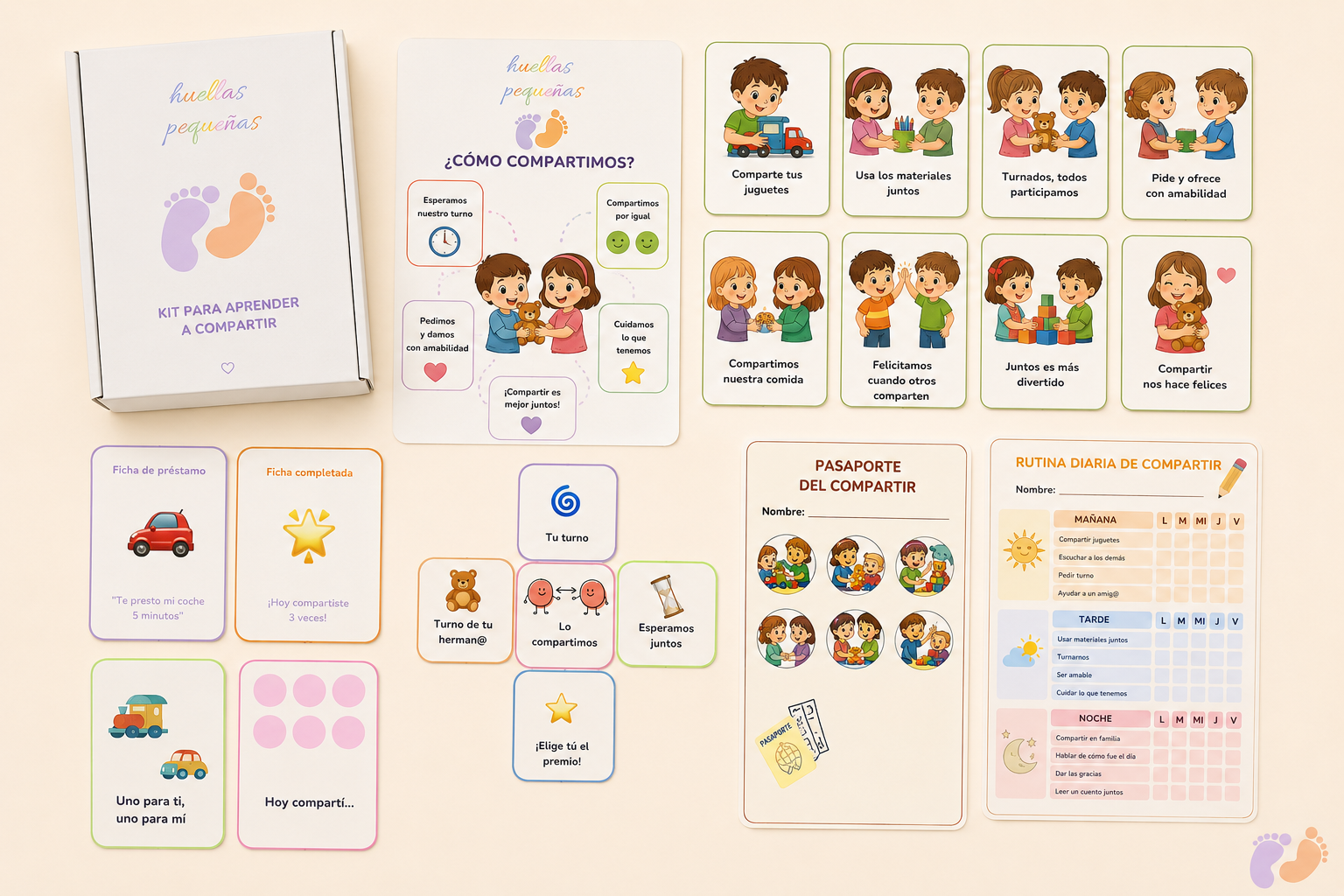 Kits para aprender a compartir