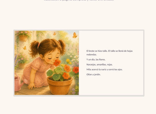 Cuento físico El jardín de Mila