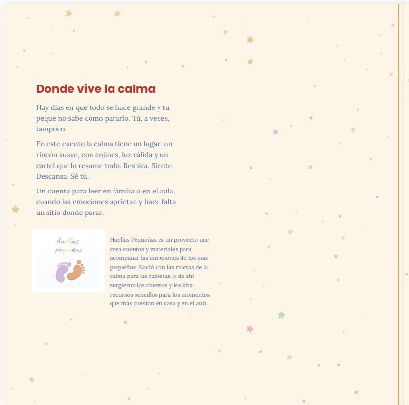Donde vive la calma cuento físico
